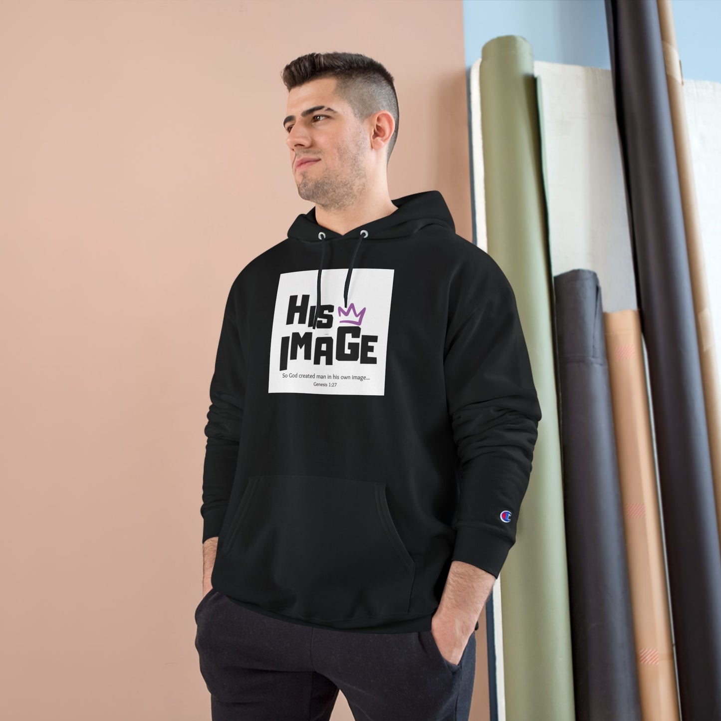 His Image Champion Hoodie - Stylish Faith-Inspired Sweatshirt