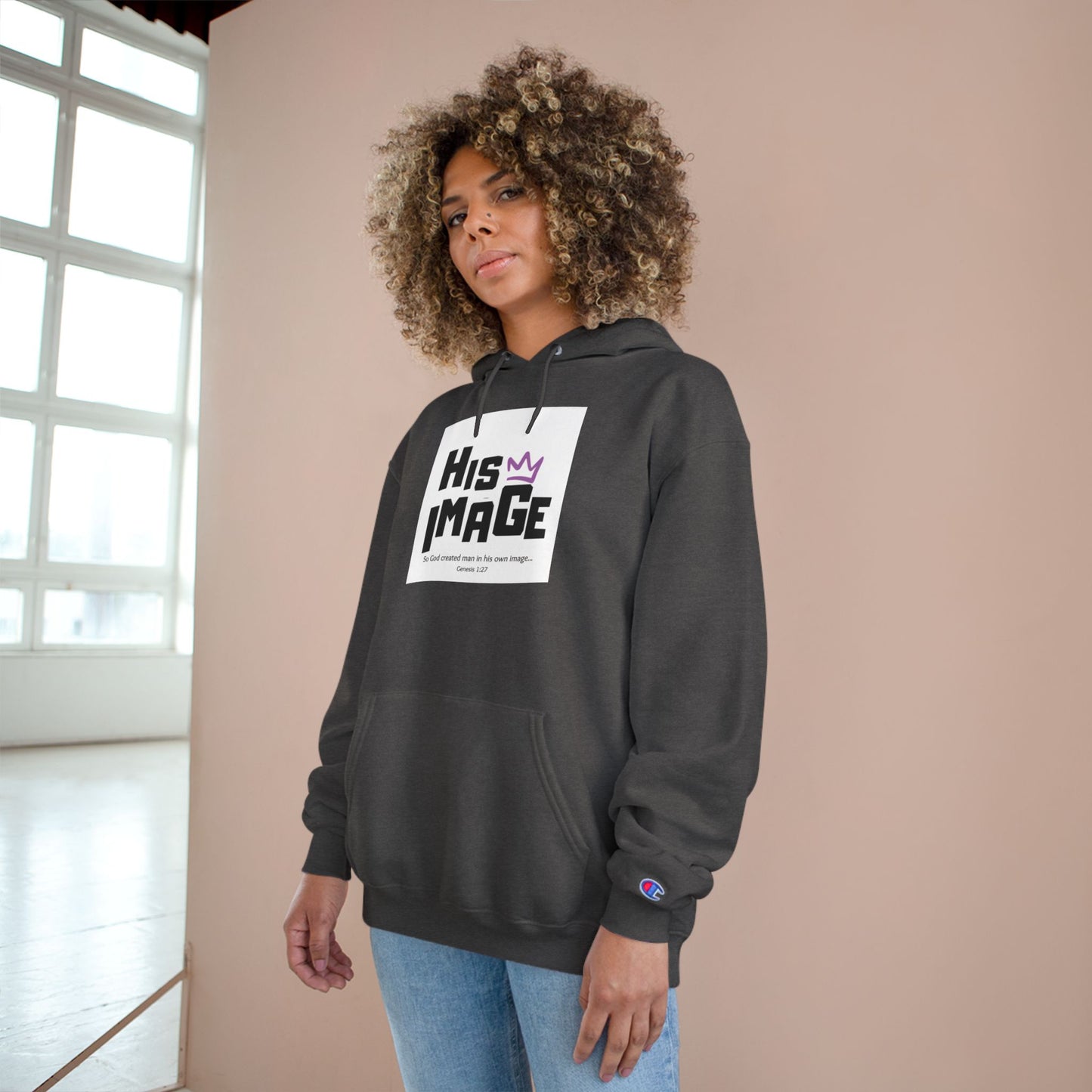 His Image Champion Hoodie - Stylish Faith-Inspired Sweatshirt