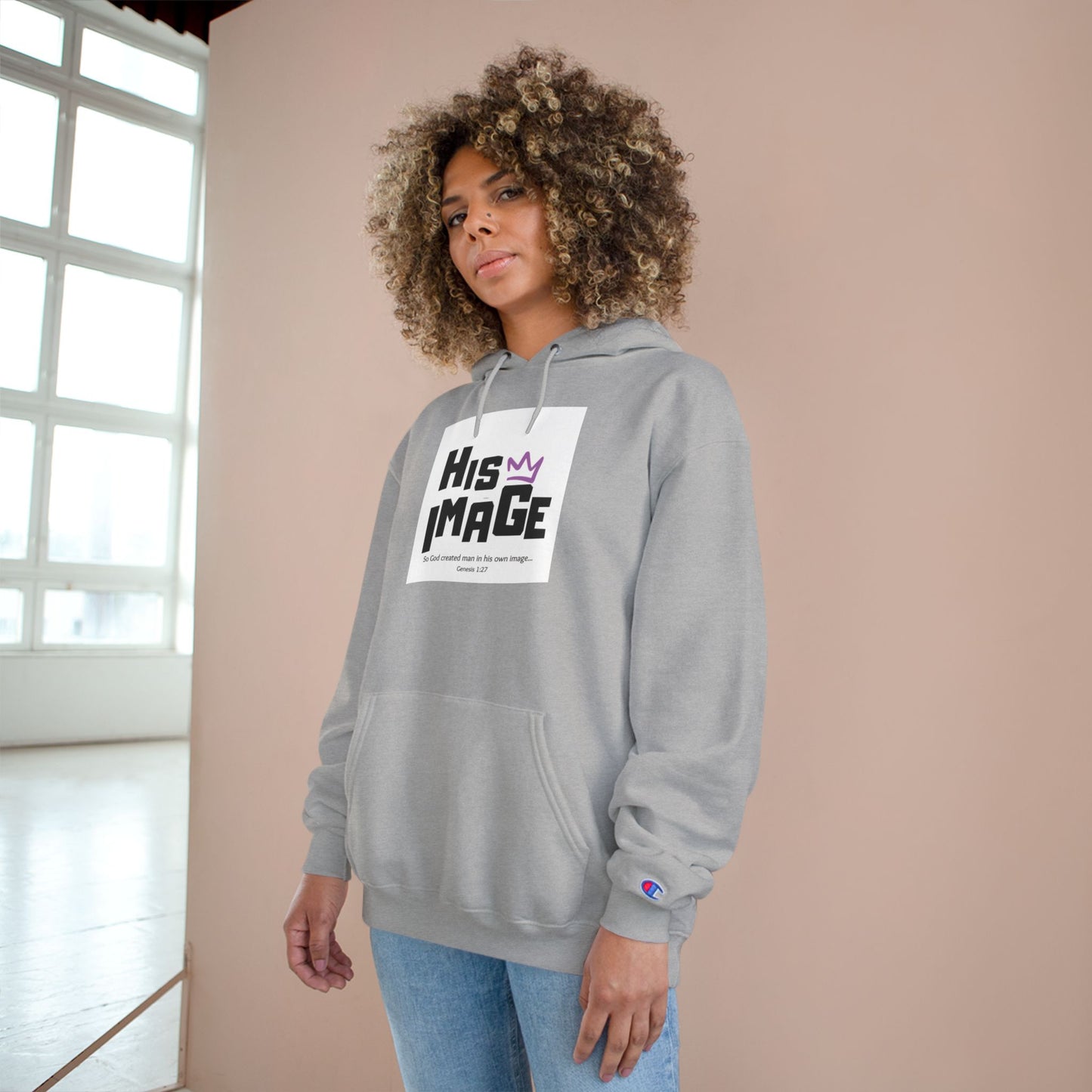 His Image Champion Hoodie - Stylish Faith-Inspired Sweatshirt