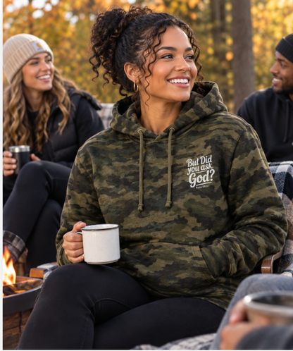 Ask God Camo Hoodie